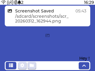 FlxOS Floating Notification