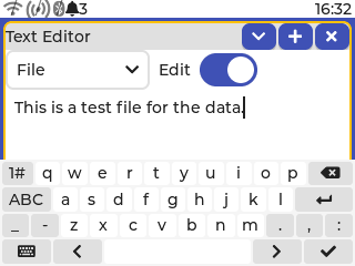 Text Editor with Keyboard